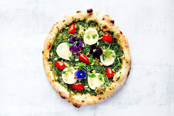 Ooni: Green Pesto and Goats’ Cheese Pizza