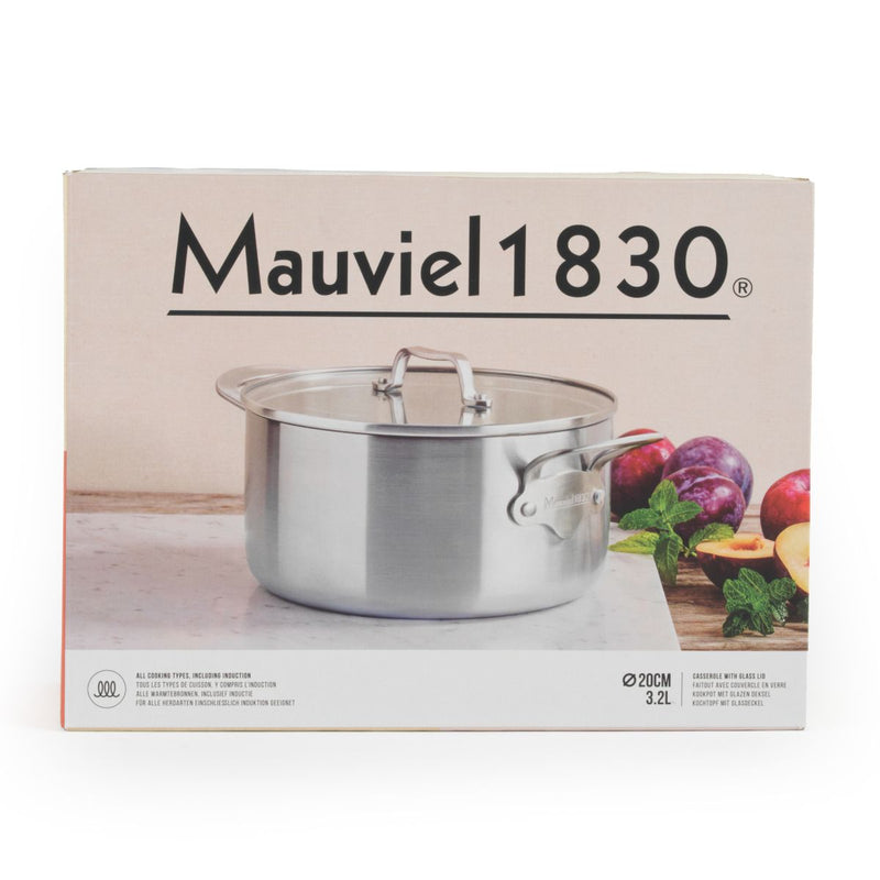 Mauviel Casserole Pan W/Lid - 20cm