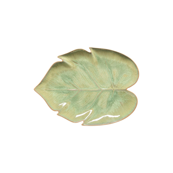 Costa Nova Marrakesh Eucalyptus Monstera Leaf Plate  - 27cm