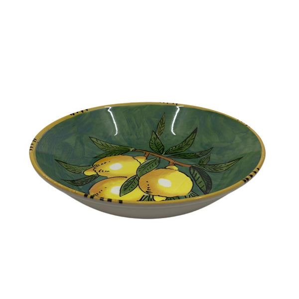 Sicilian Lemon Serving Bowl 30cm Green