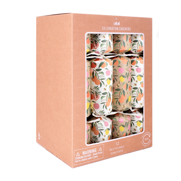 Fruity Bees Christmas Crackers - Set of 12