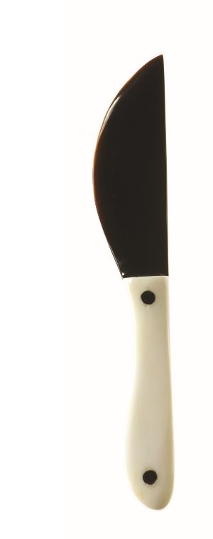 Sarah Petherick Small Horn Knife - Natural & Black Horn