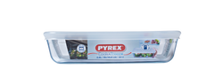 Pyrex Cook & Freeze Rectangular Dish with Lid - 22cm