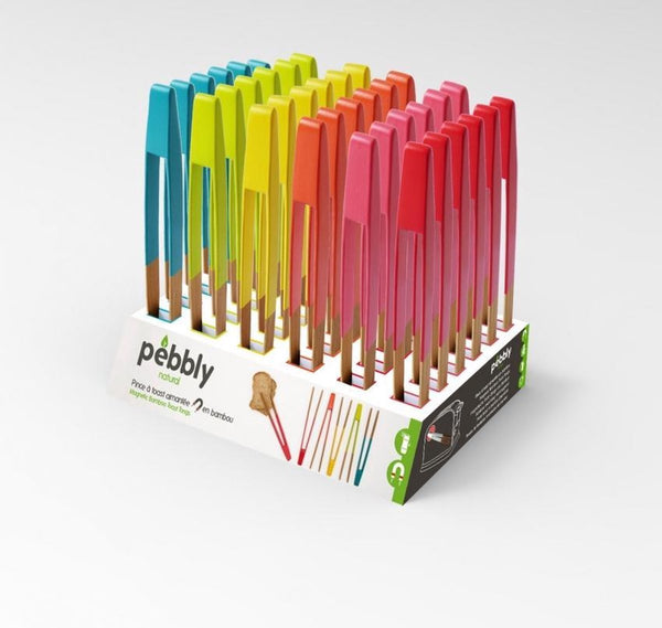 Pebbly Magnetic Toaster Tongs - Assorted Colour