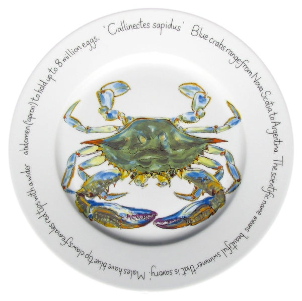 Richard Bramble 30cm Dinner Plate - Blue Crab