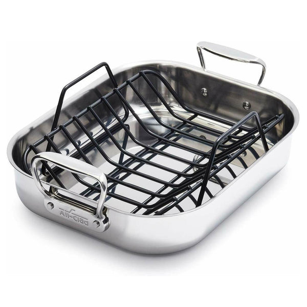 Shop AllClad Roaster With Rack 35.5cm Divertimenti
