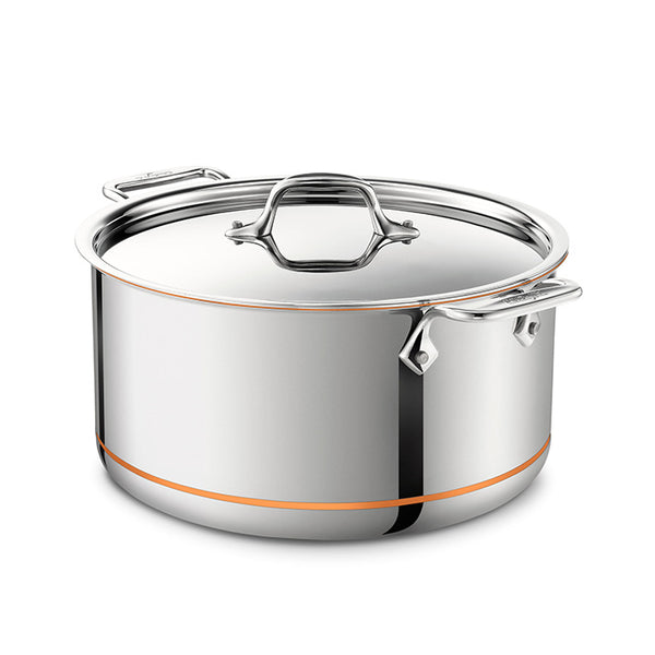 オールクラッドAll-Clad Copper Core Stock Pot 8Q All - Clad Copper Core Stockpot - 8 Qt - 7 5l | Divertimenti Cookshop