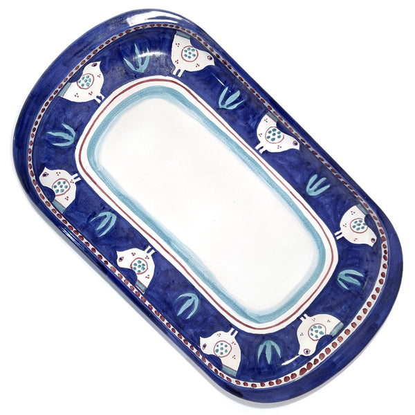 Amalfi Blue Green Gallina Platter 70cm