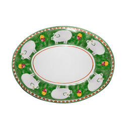 Amalfi Green Cortile Oval Dish - 36cm