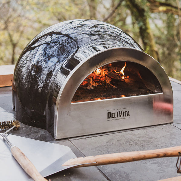 Delivita Wood-Fired Oven - Very Black | Chefs Collection – Divertimenti