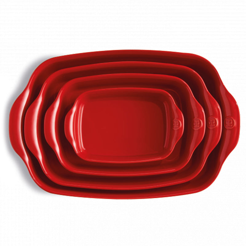 Emile Henry 30cm Rectangular Oven Dish - Red