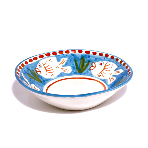 Amalfi Blue Poseidon Pasta Bowl - 23cm | Divertimenti Cookshop