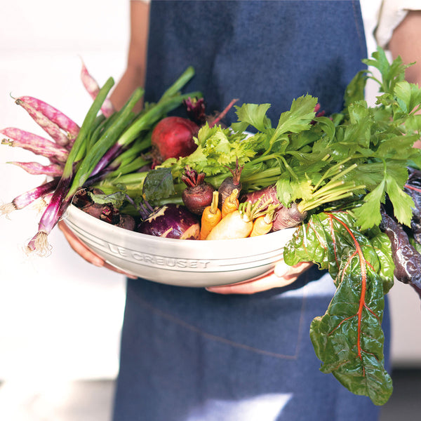 Le Creuset Pasta Salad Oval Serving Bowl Meringue