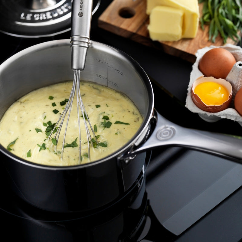 Le Creuset Signature Stainless Steel Saucepan with Lid - 18cm