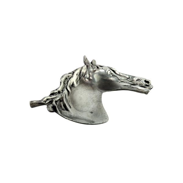 French Pewter Horse Head Dish - 14cm