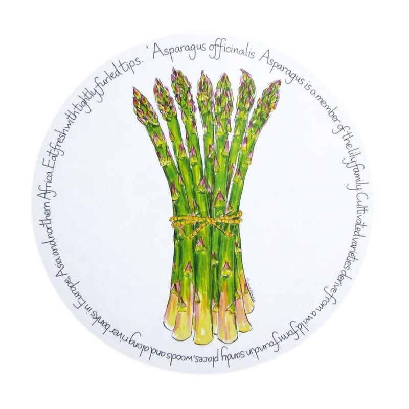 Richard Bramble Placemat 28cm - Asparagus