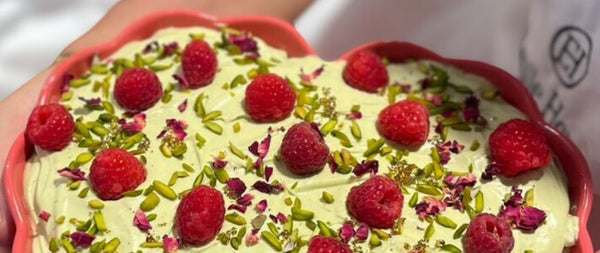 Pistachio & Raspberry Tiramisu by Eric Lanlard