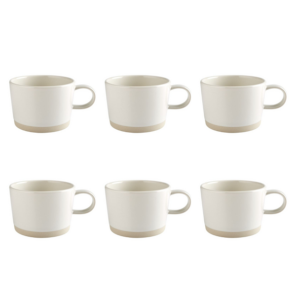 Set of 6 Elements Bone Tea Cup - 350ml