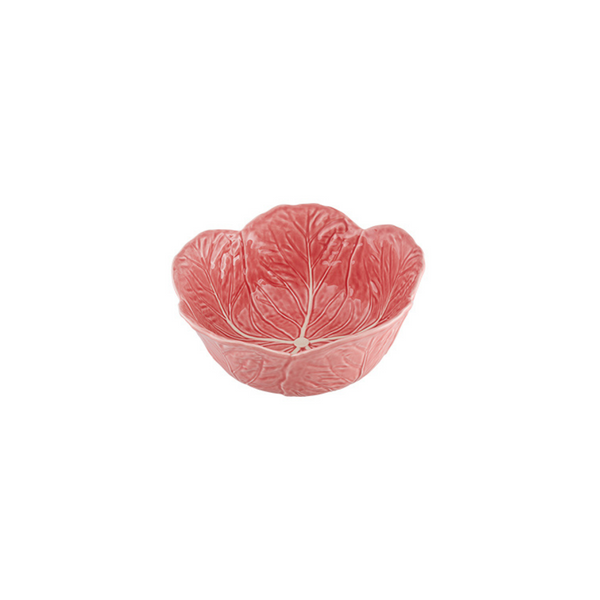 Bordallo Pinheiro Rose Pink Cabbage Salad Bowl - 29.5cm