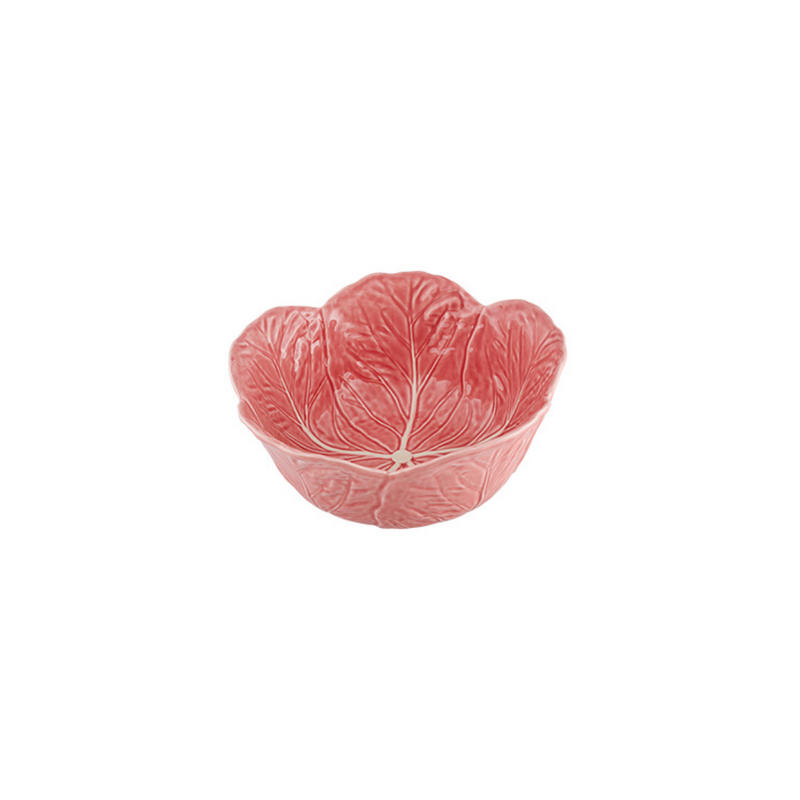 Bordallo Pinheiro Rose Pink Cabbage Salad Bowl - 29.5cm
