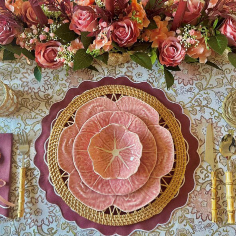 Bordallo Pinheiro Rose Pink Cabbage Dinner Plate - 26.5cm