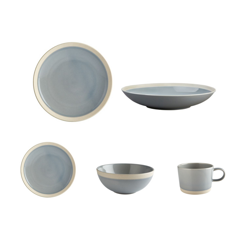 20 piece Elements Sky Tableware Set
