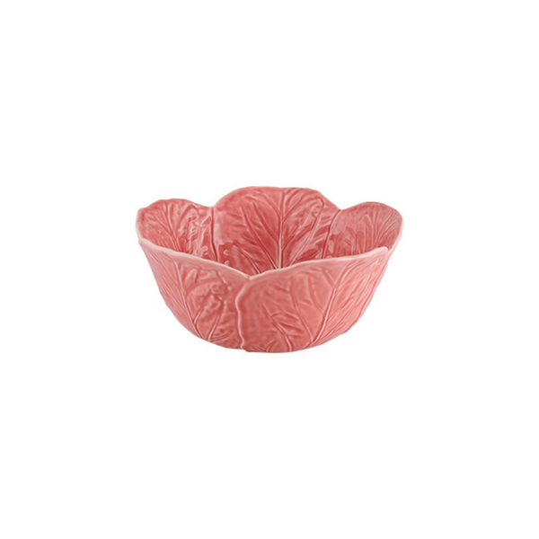 Bordallo Pinheiro Rose Pink Cabbage Salad Bowl - 29.5cm