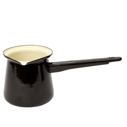 Enamelled Small Turkish Coffee Pot - Black