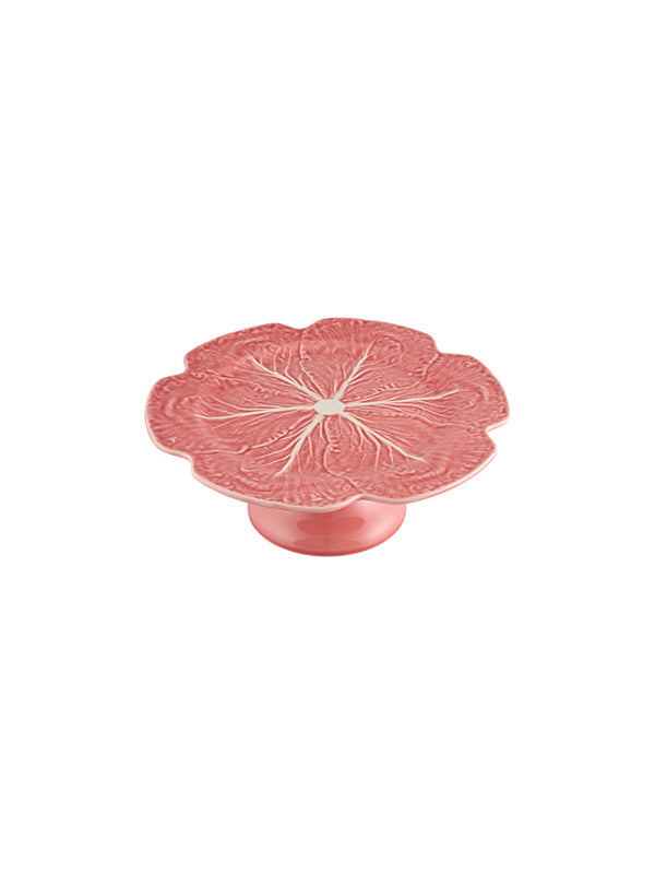 Bordallo Pinheiro Rose Pink Cake Stand