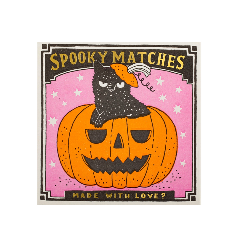 Archivist Square Luxury Match Box Spooky