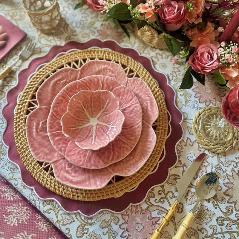 Bordallo Pinheiro Rose Pink Cabbage Dinner Plate - 26.5cm