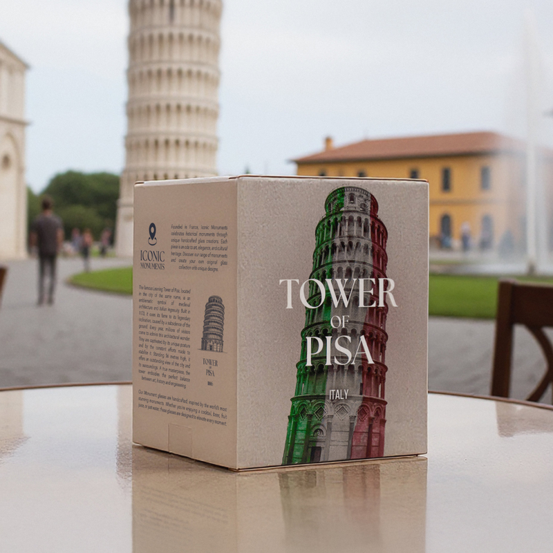 Alaskan Maker Leaning Tower of Pisa Glass