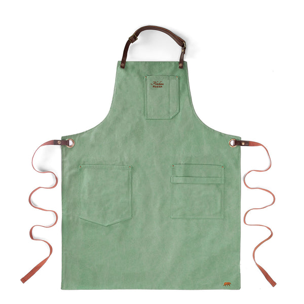 Alaskan Maker Vintage Cotton Apron - Mint