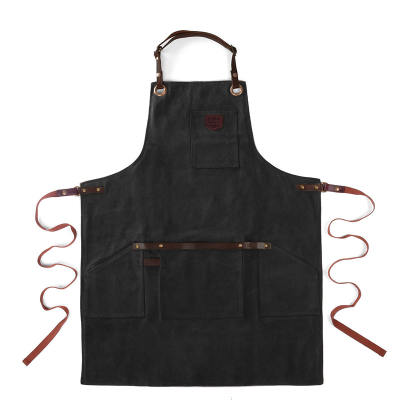 Alaskan Maker Waxed Canvas Apron Original - Black