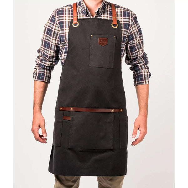 Alaskan Maker Waxed Canvas Apron Original - Black