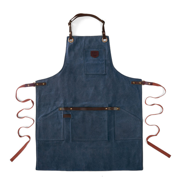 Alaskan Maker Waxed Canvas Apron Original - Navy