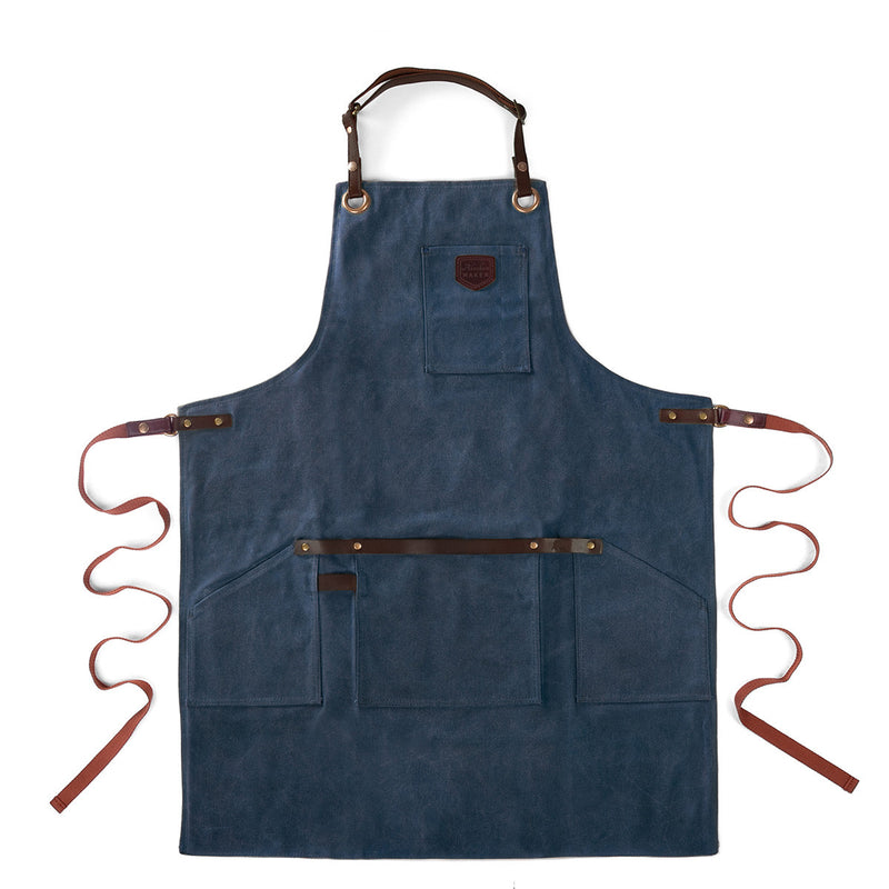 Alaskan Maker Waxed Canvas Apron Original - Navy