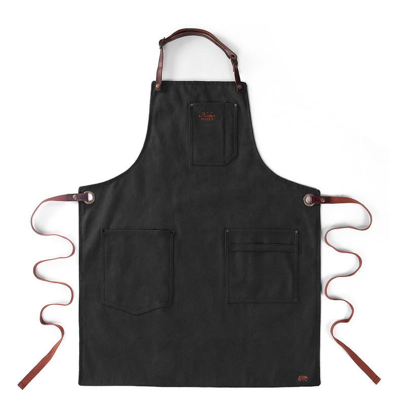 Alaskan Maker Vintage Cotton Apron - Black