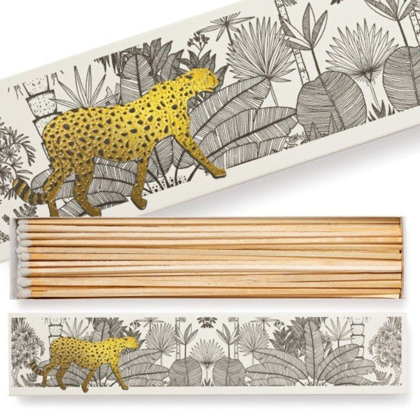 Archivist Luxury Box of Long Matches - Cheetah