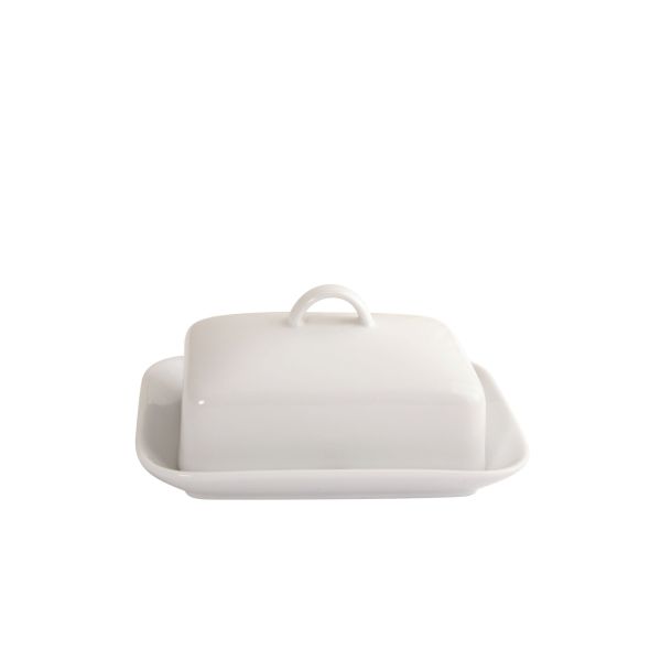 Arctic White Butter Dish