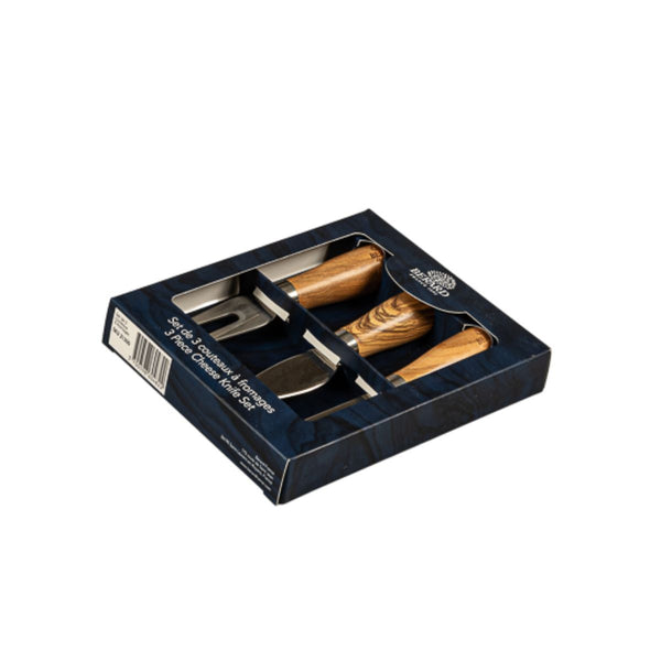 Berard Olive Wood Cheese Knife Set Of 3