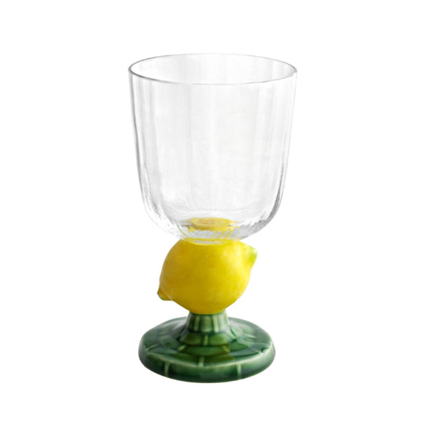 Bordallo Pinheiro Carmen Lemon Glass Goblet