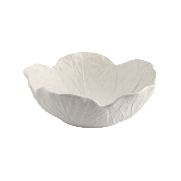 Bordallo Pinheiro White Cabbage Bowl - 17.5cm