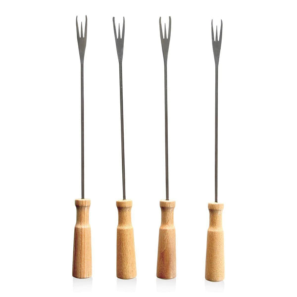 Boska Fondue Forks (4) Wood Handle
