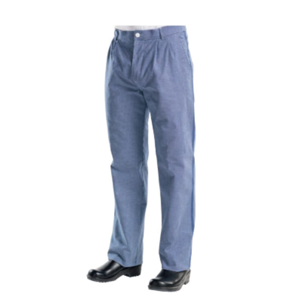 Chaud Devant Baggy Check Blue Pants - Large