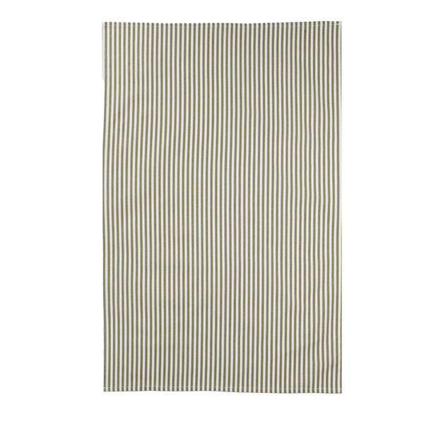 Coucke Bertille Stripe Teatowel Khaki