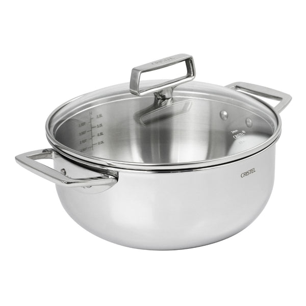 Cristel Castel'Pro Stewpan w/Glass Lid - 28cm