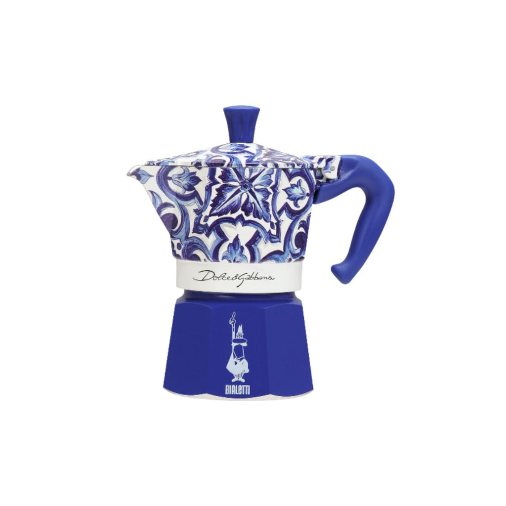 Dolce and Gabbana Moka Express Blue - 3 Cup | Divertimenti Cookshop