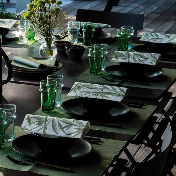 Francoise Paviot Dinner Napkin - Sage Leaf