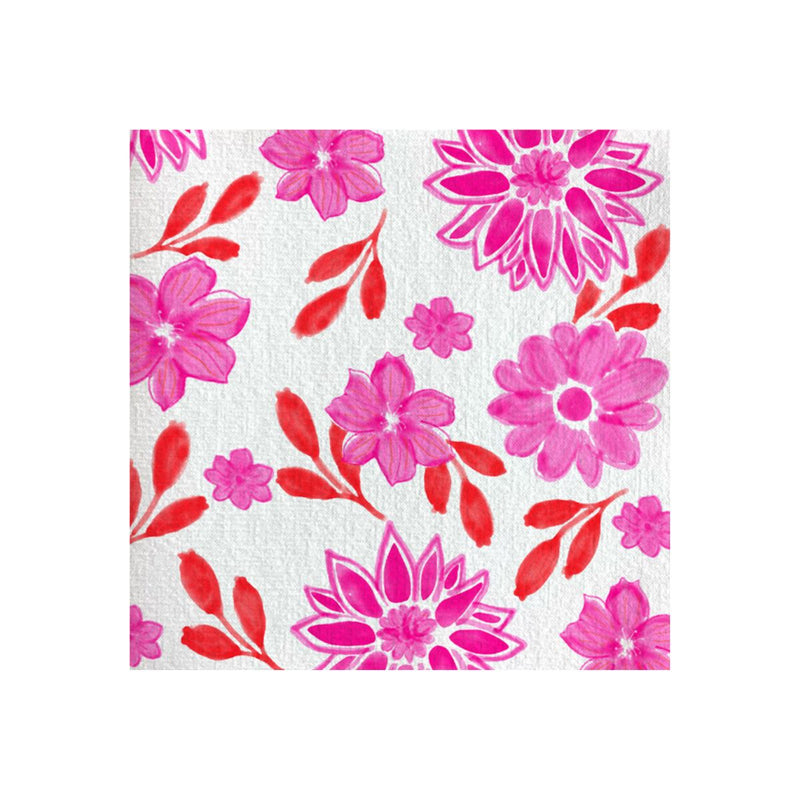 Francoise Paviot Cocktail Napkins - Maxiflower Rose